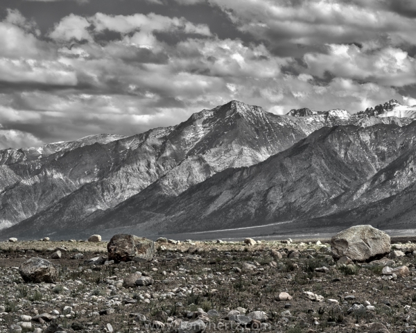 Boulders and Mt. Whitney, Sierras (â€¢)