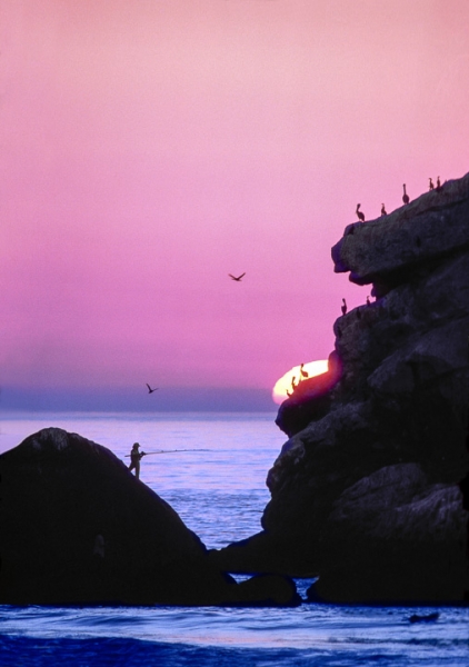 Fishing at Sunset