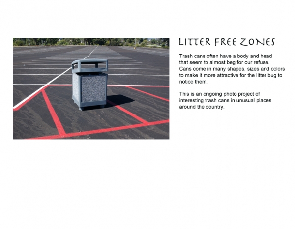 Litter Free Zones by Tony Hertz