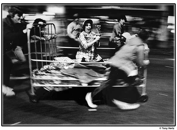 Bed Race in downtown San Luis Obispo, CA.